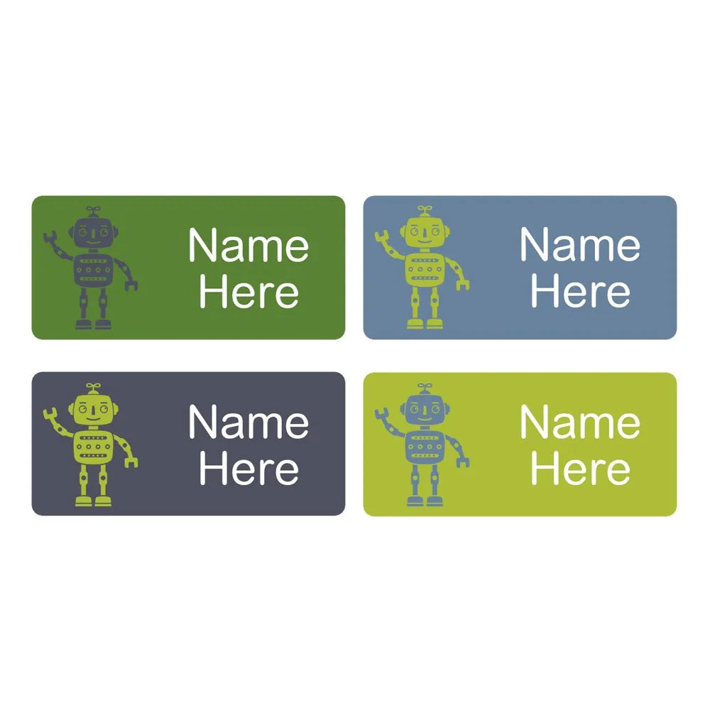 Robots Rectangle Name Labels
