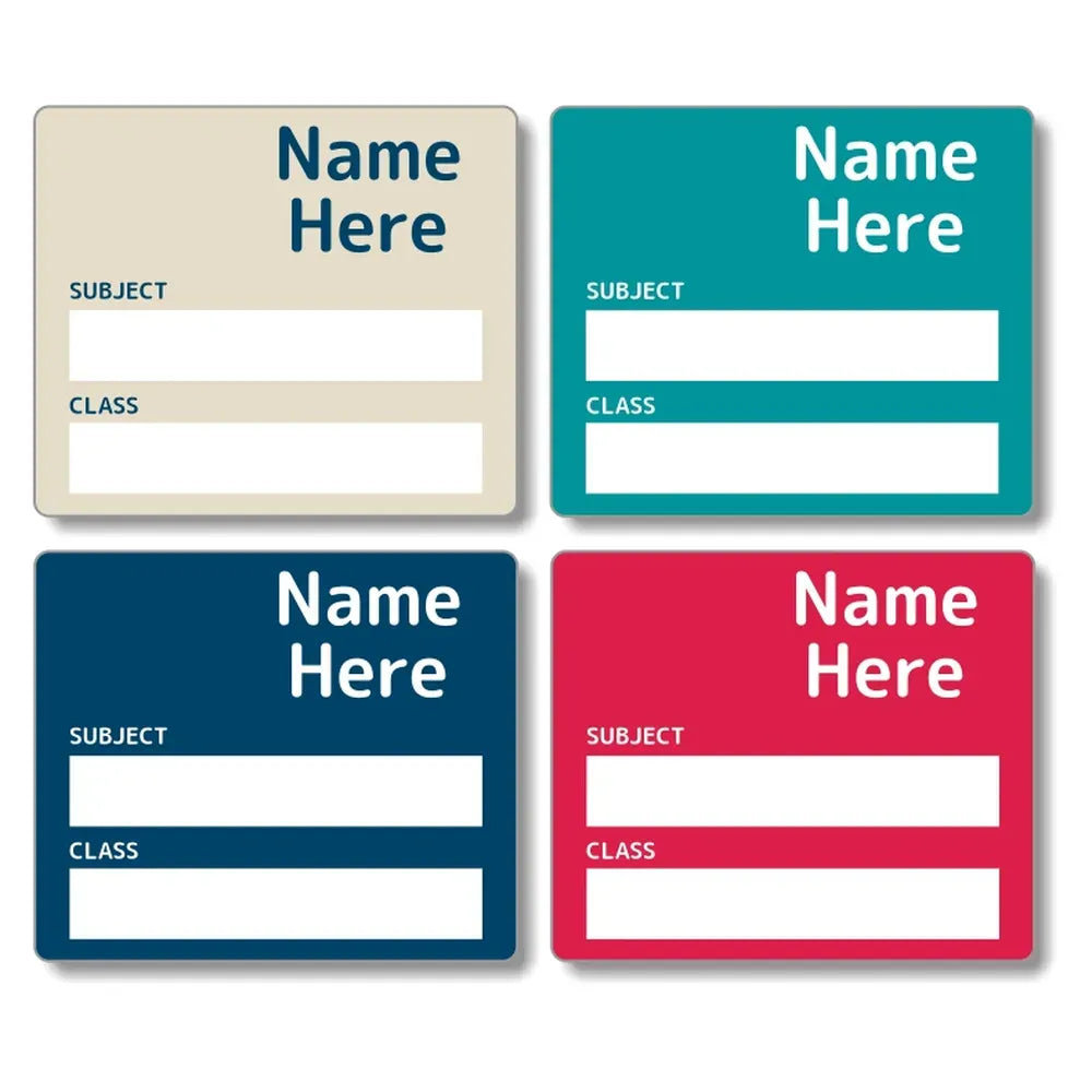 Multi Colour School Book Labels