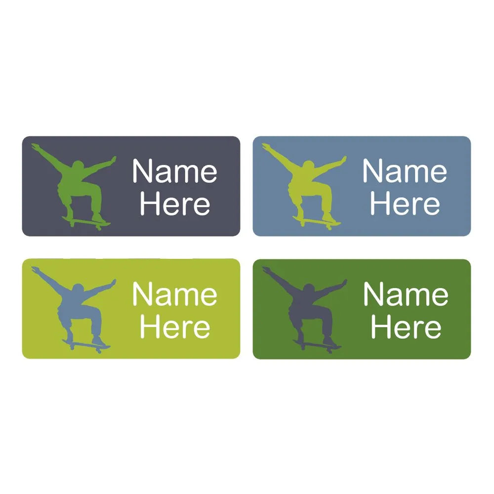 Skater Rectangle Name Labels