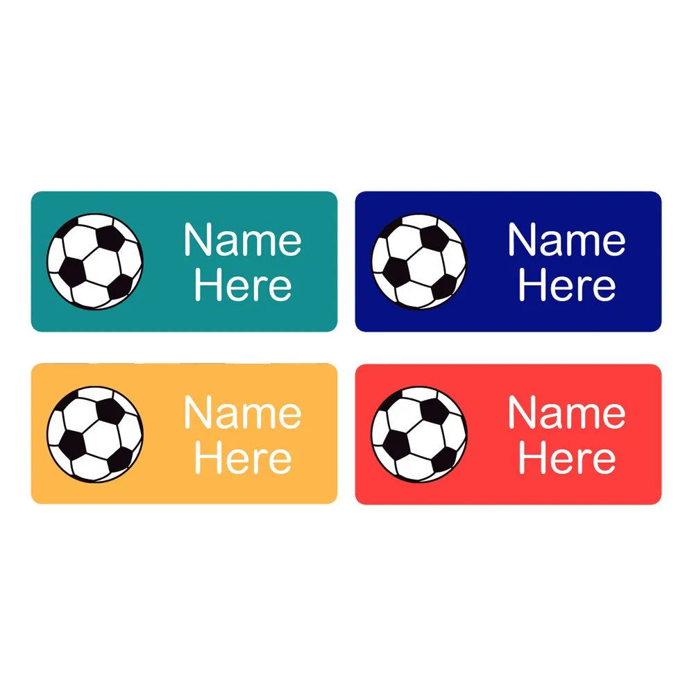 Soccer Ball Rectangle Name Labels