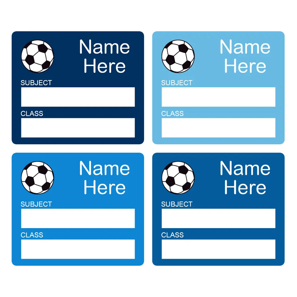 Soccer Ball School Book Labels