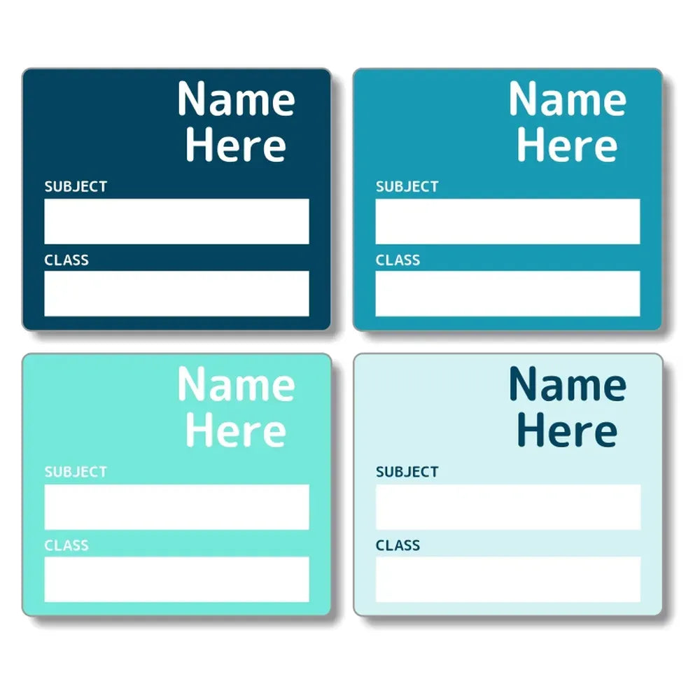Multi Colour School Book Labels