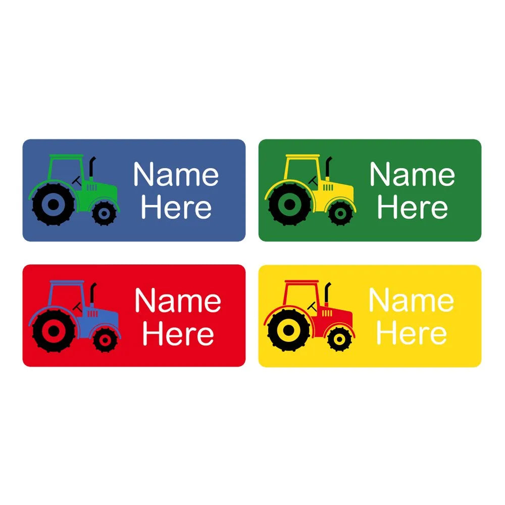 Tractor Rectangle Name Labels