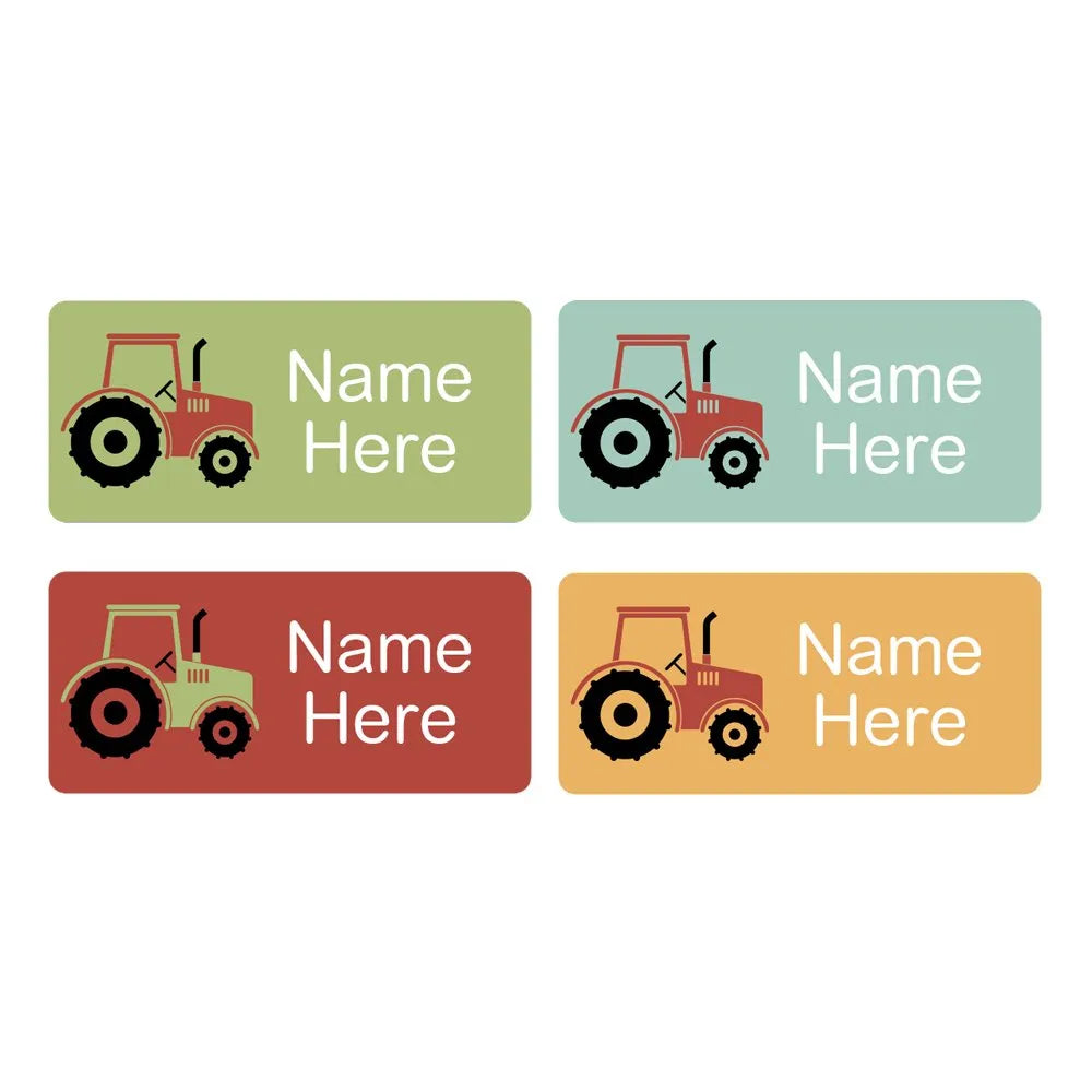 Tractor Rectangle Name Labels