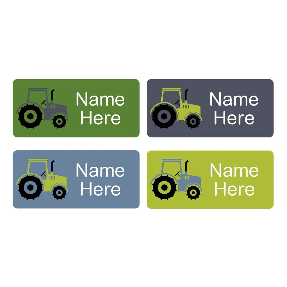 Tractor Rectangle Name Labels