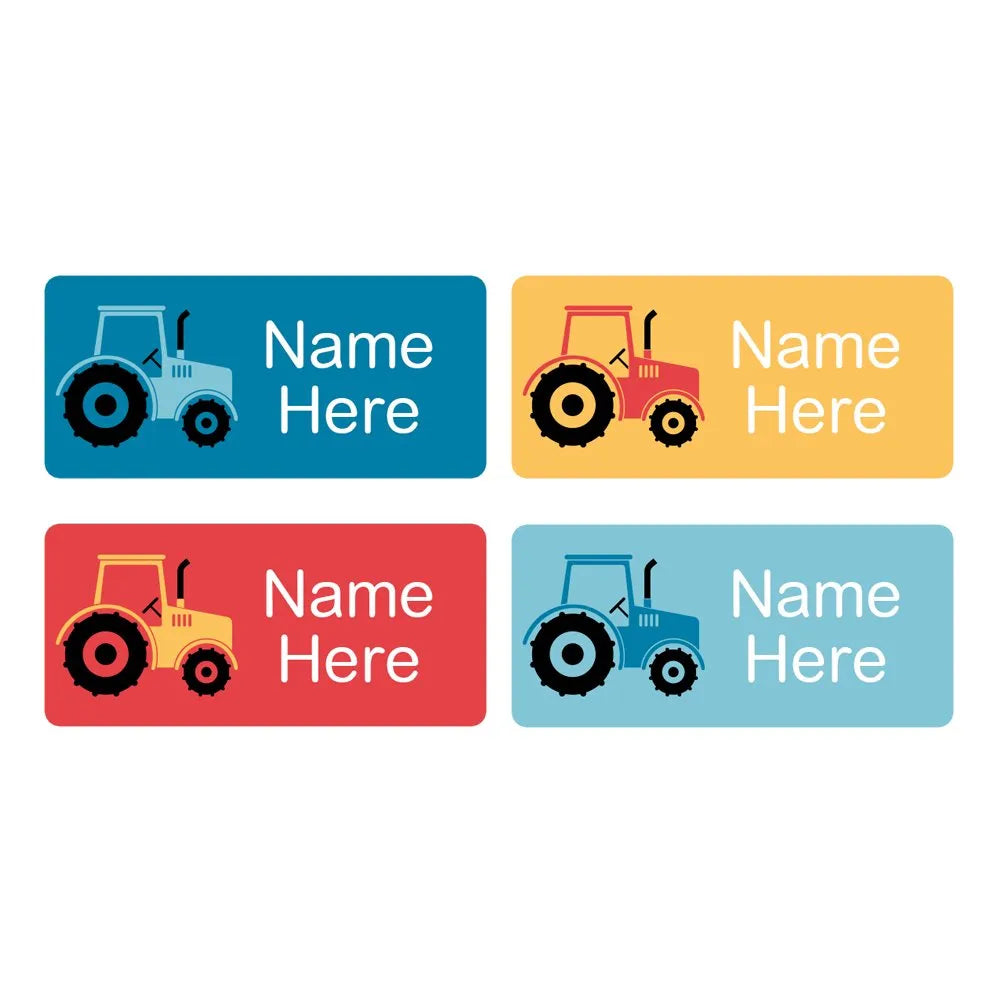 Tractor Rectangle Name Labels