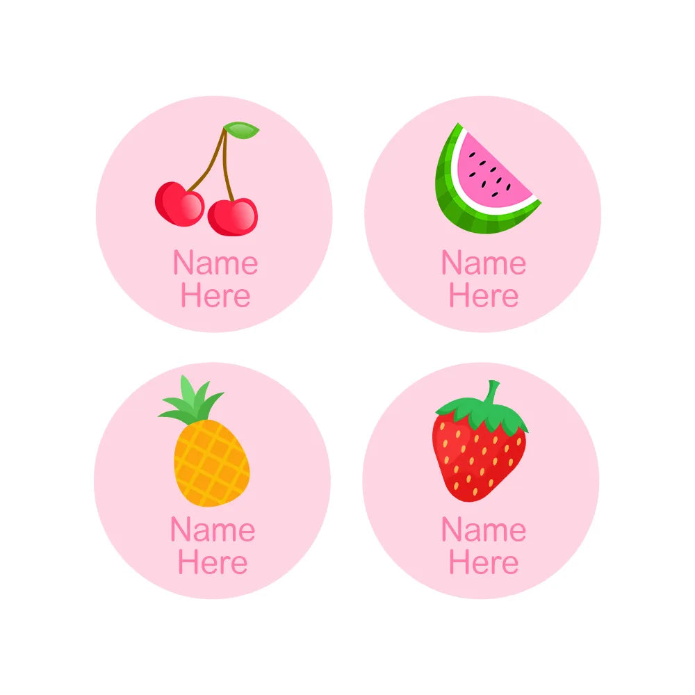 Tropical Round Name Labels