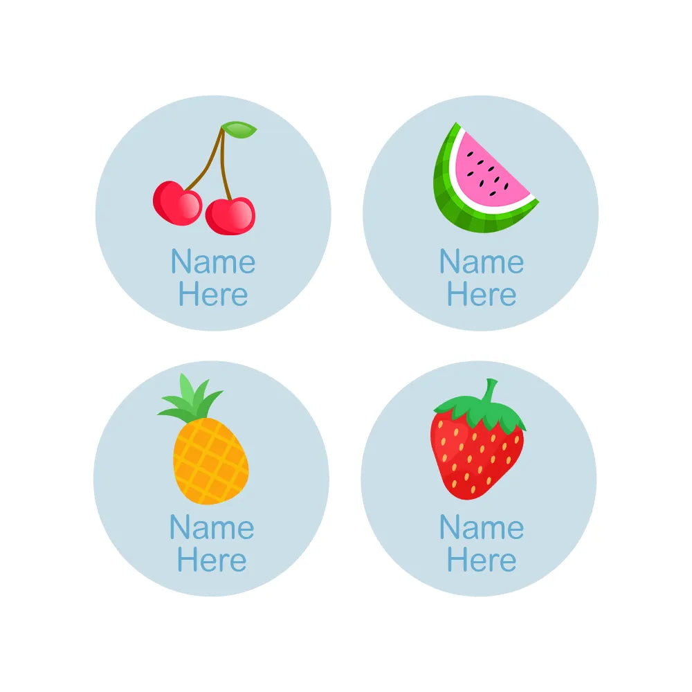 Tropical Round Name Labels
