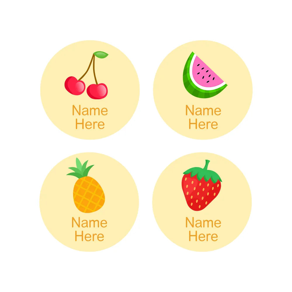 Tropical Round Name Labels