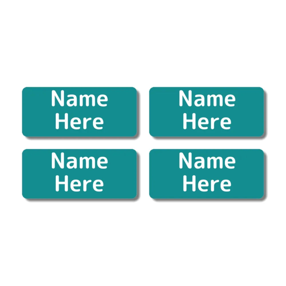 Single Colour Rectangle Name Labels