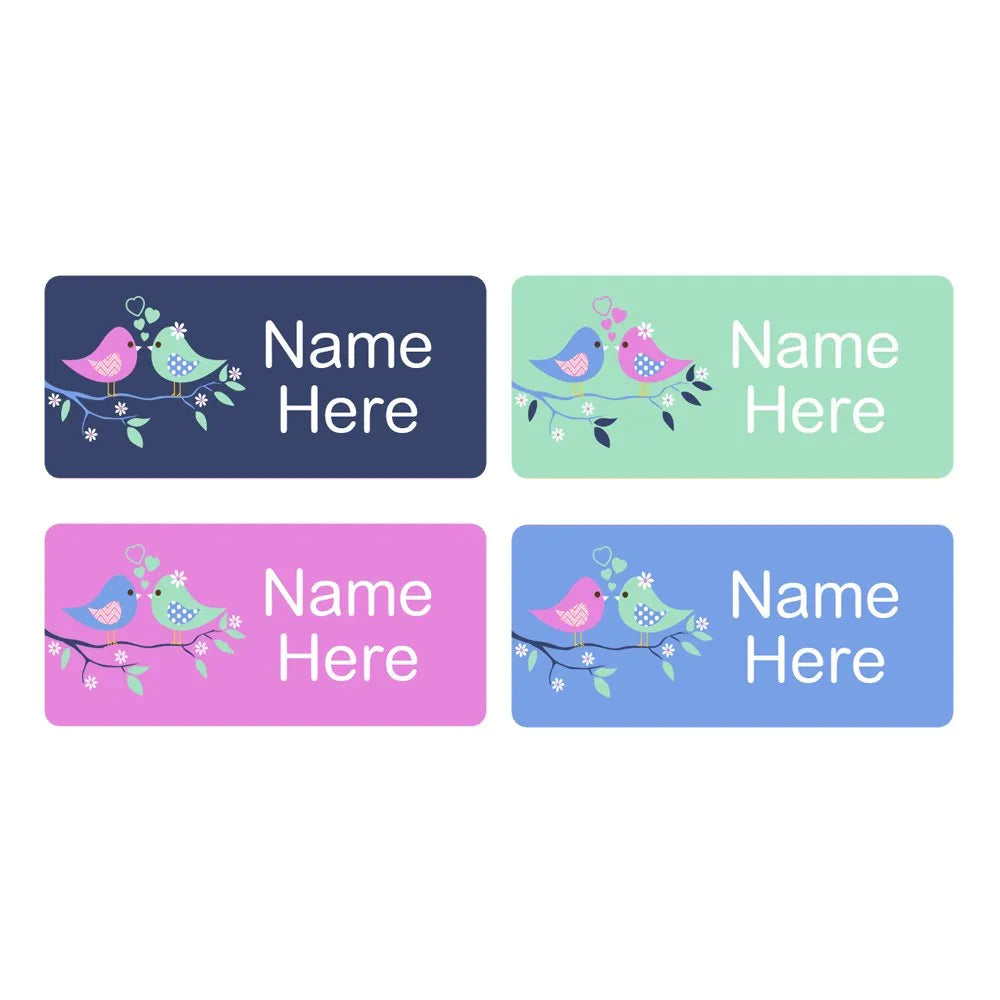 Two Birds Rectangle Name Labels