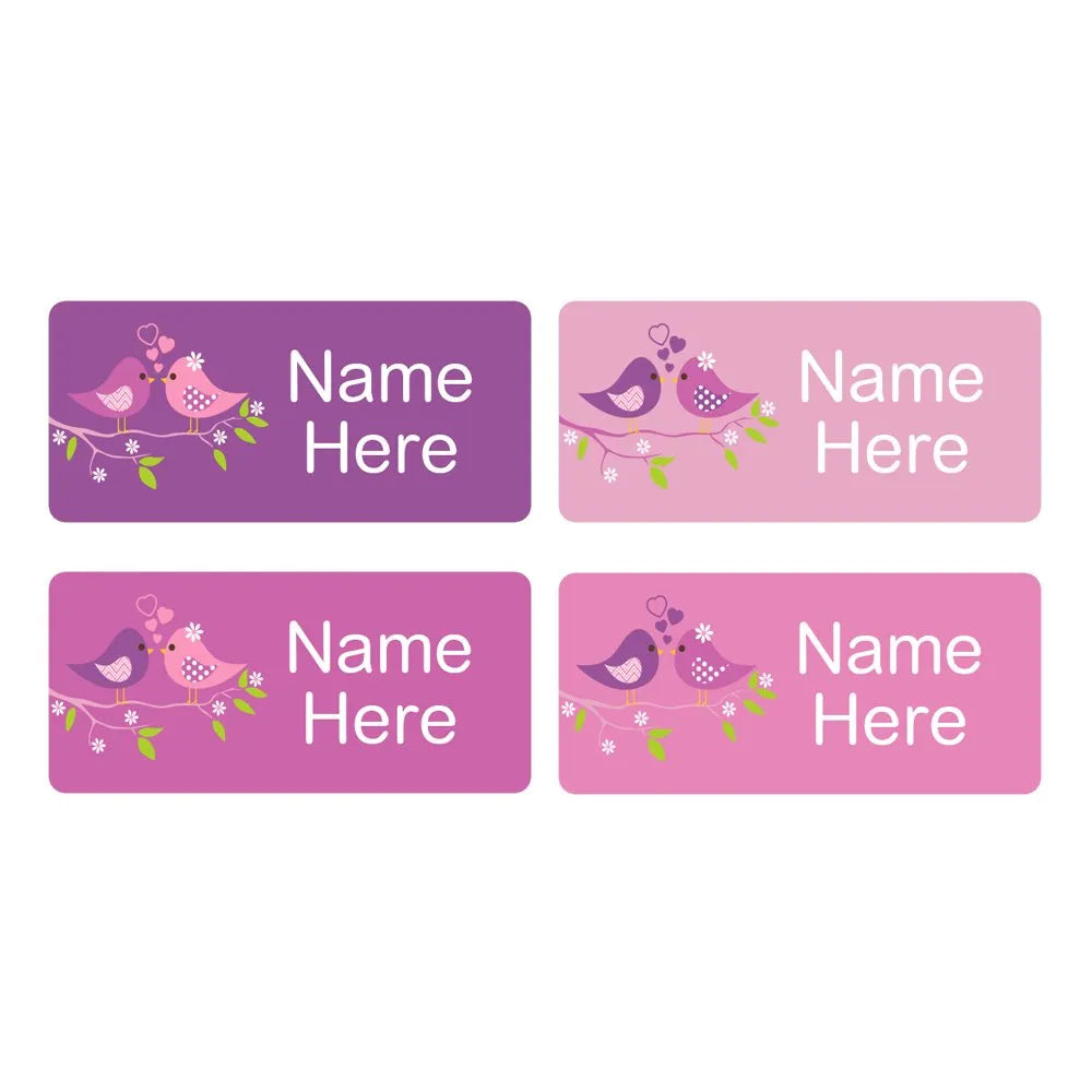 Two Birds Rectangle Name Labels