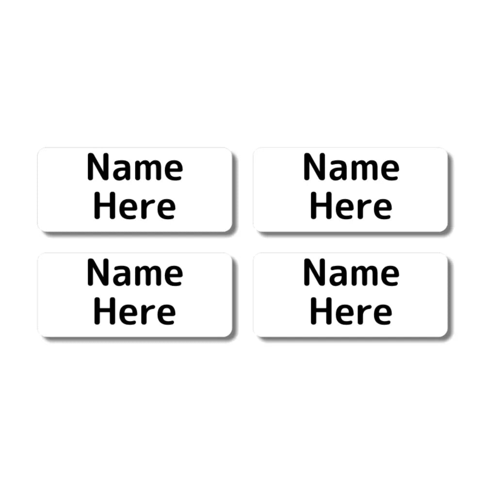 Single Colour Rectangle Name Labels