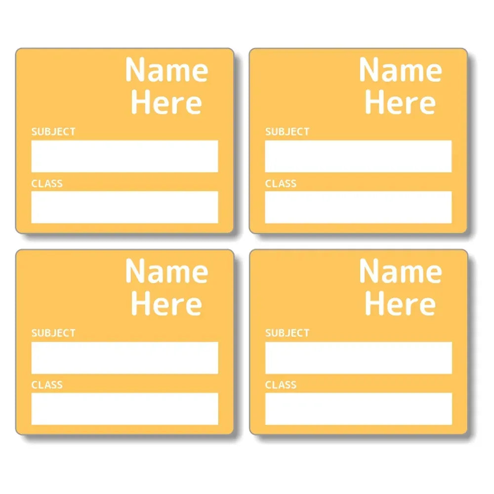 Single Colour School Book Labels