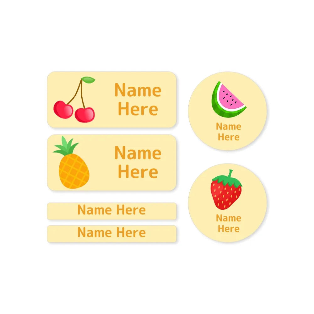 Tropical Fruit Mixed Name Label Pack