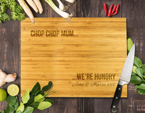 Chop Chop Mum Bamboo Cutting Boards 8x11"
