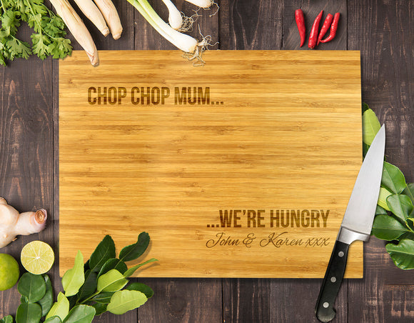 Chop Chop Mum Bamboo Cutting Boards 8x11