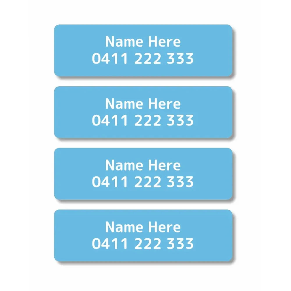 Single Colour Iron On Clothing Labels