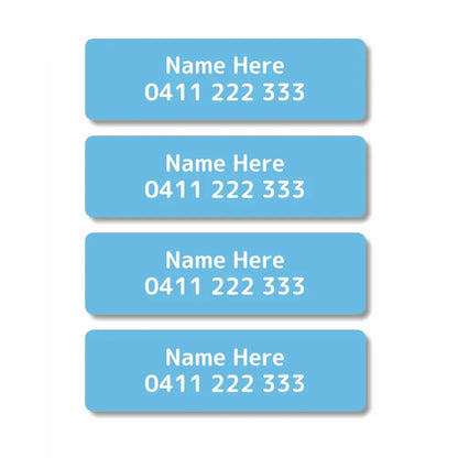 Single Colour Iron On Clothing Labels