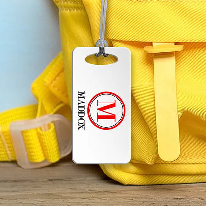 Circle Monogram Bag Tag