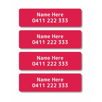 Single Colour Iron On Clothing Labels