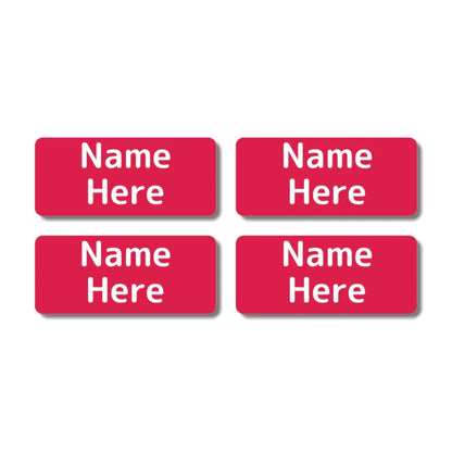Single Colour Rectangle Name Labels