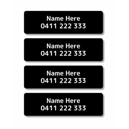 Single Colour Iron On Clothing Labels
