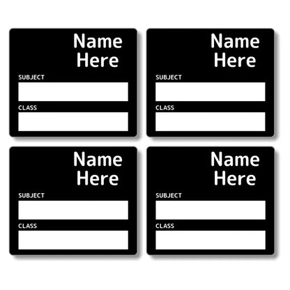 Single Colour School Book Labels