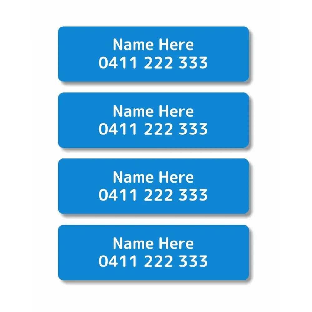 Single Colour Iron On Clothing Labels