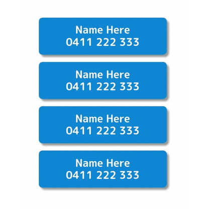 Single Colour Iron On Clothing Labels