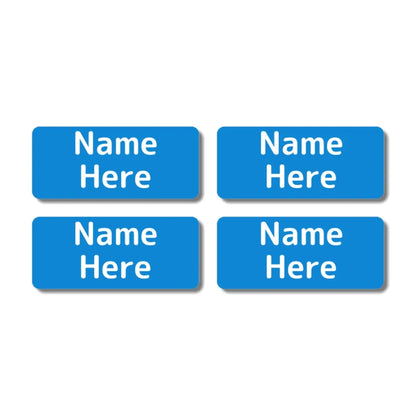 Single Colour Rectangle Name Labels