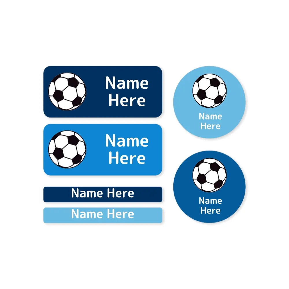 Soccer Ball Mixed Name Label Pack