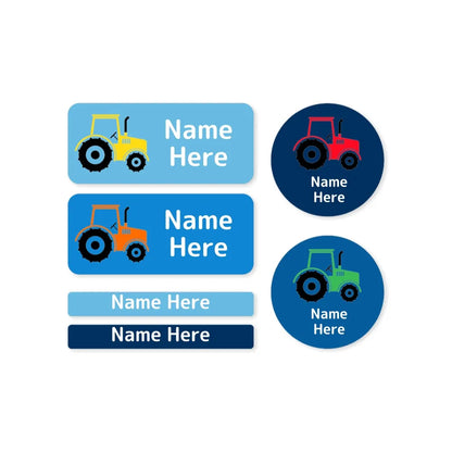 Tractor Mixed Name Label Pack