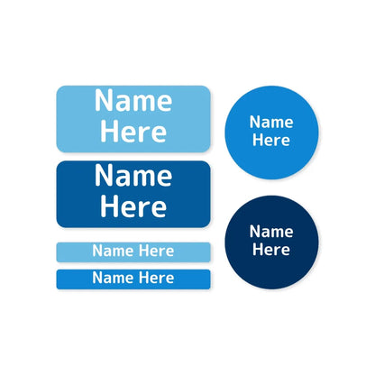 Multi Colour Mixed Name Label Pack