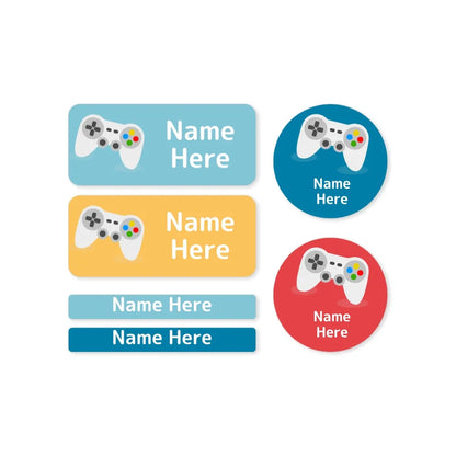 Gaming Mixed Name Label Pack