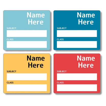 Multi Colour School Book Labels