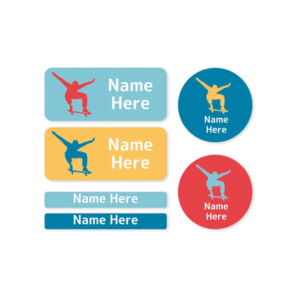 Skater Mixed Name Label Pack