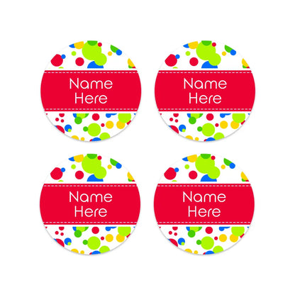 Bubbles Round Name Labels