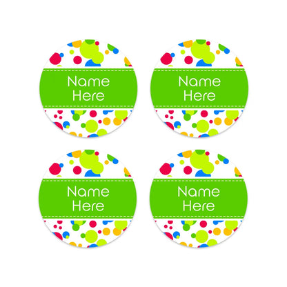 Bubbles Round Name Labels