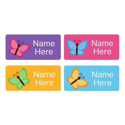 Butterfly Rectangle Name Labels