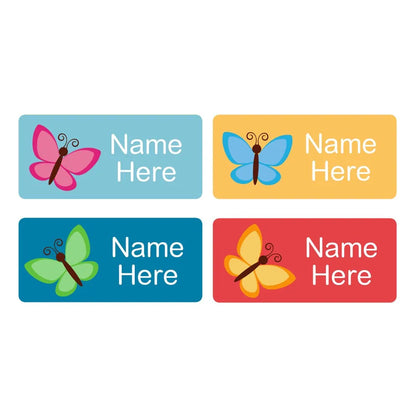 Butterfly Rectangle Name Labels