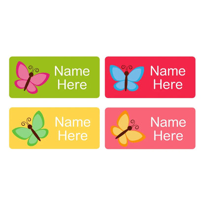 Butterfly Rectangle Name Labels