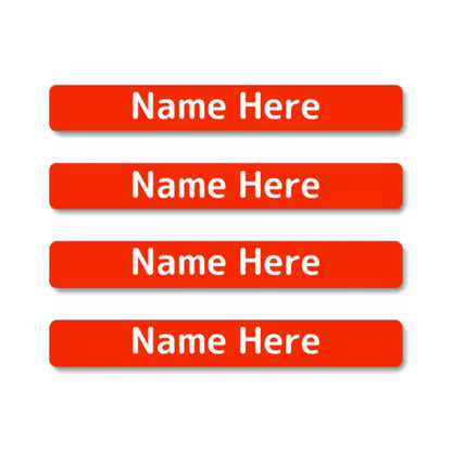 Single Colour Mini Name Labels