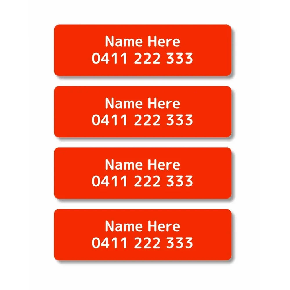 Single Colour Iron On Clothing Labels