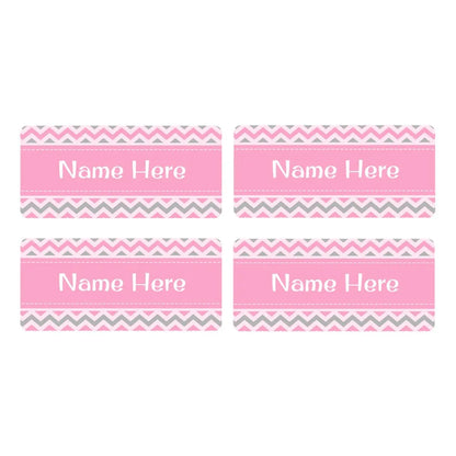 Chevron Rectangle Name Labels