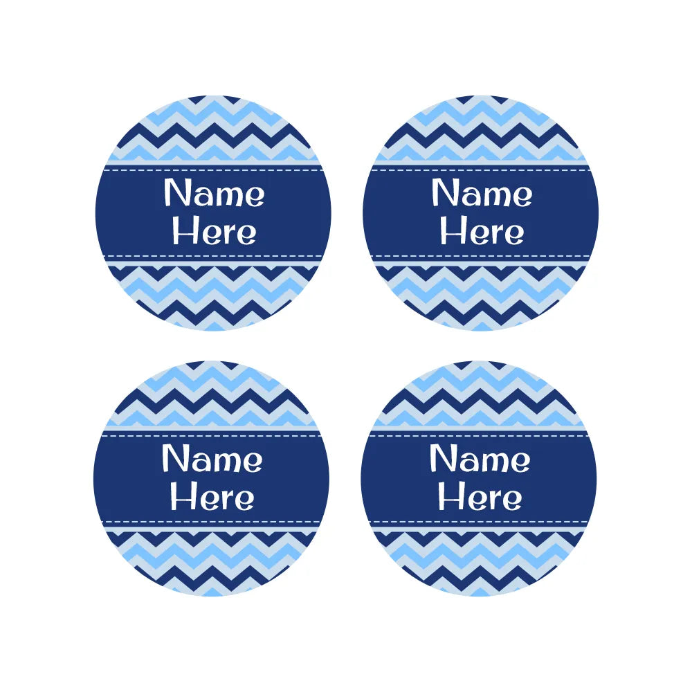 Chevron Round Name Labels