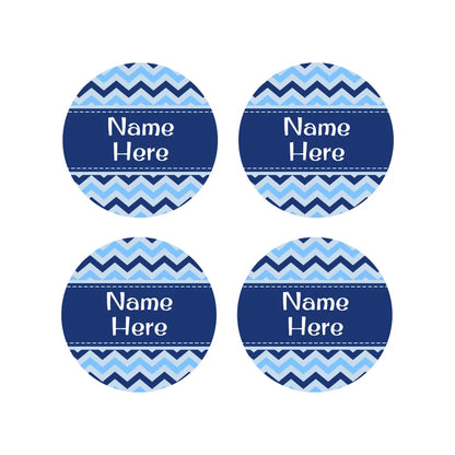 Chevron Round Name Labels