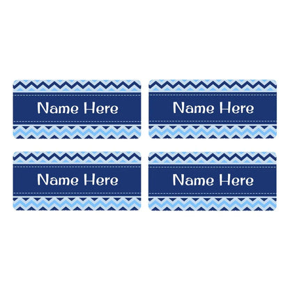 Chevron Rectangle Name Labels