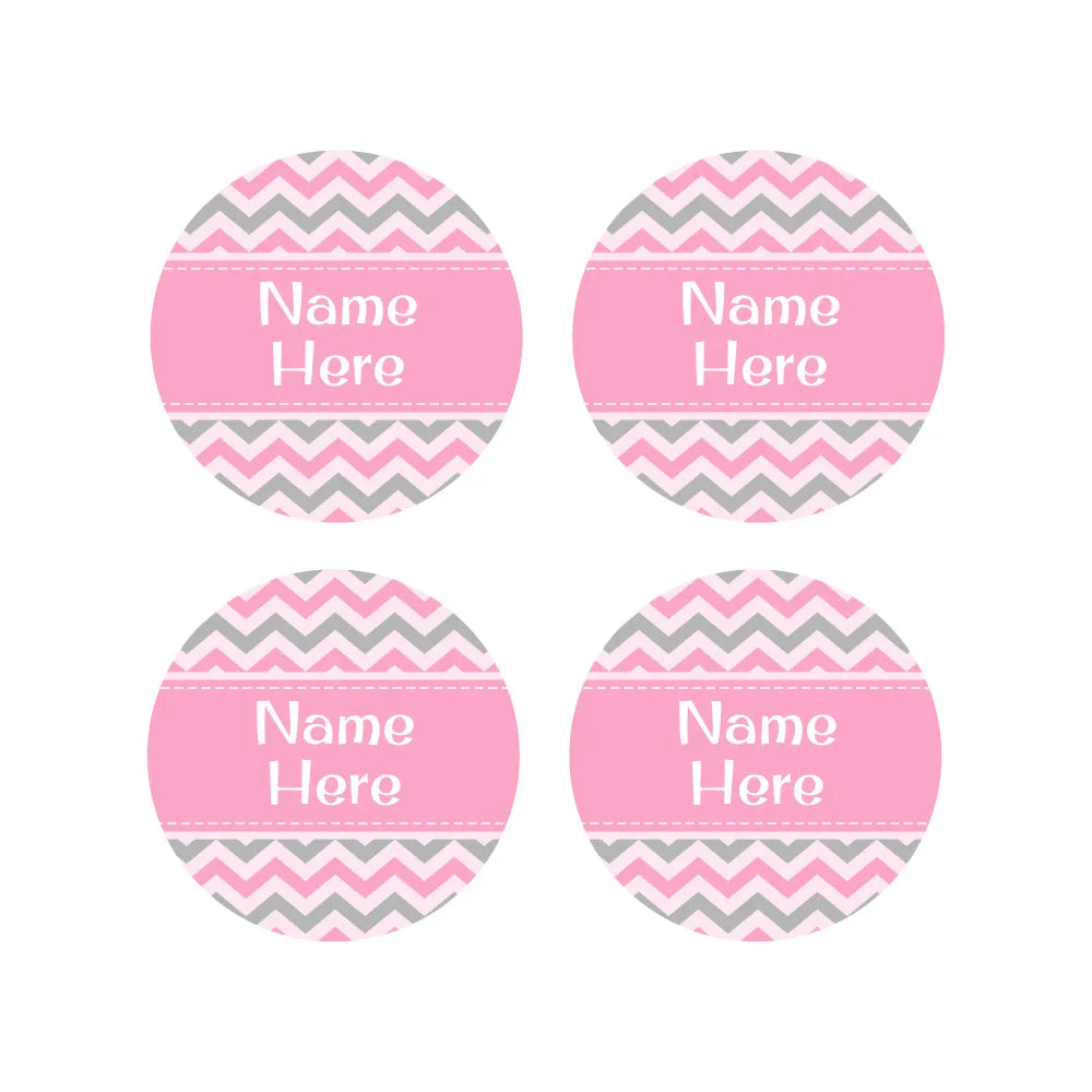 Chevron Round Name Labels