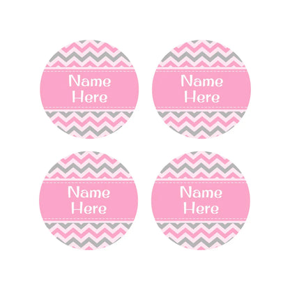 Chevron Round Name Labels